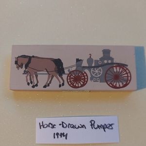 Horse-Drawn Pumper _ Vintage Firefighting _ Cat's Meow Village